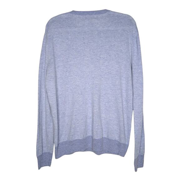 Bonobos Mens Linen Blend Slim Fit Preppy Casual Henley Sweater Light Blue Large - Picture 2 of 5